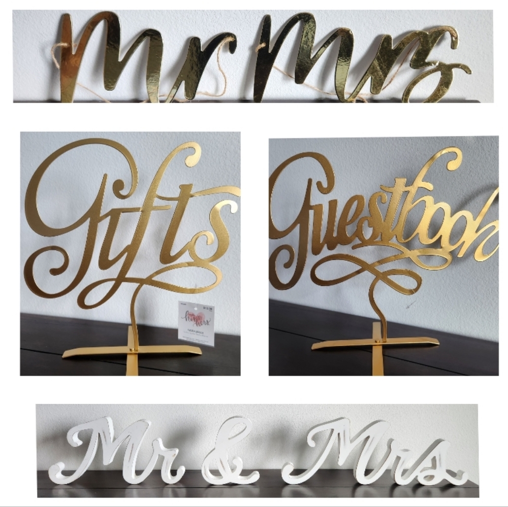 Wedding Decoration Signs